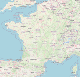 La France métropolitaine sur OpenStreetMap
