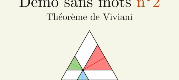 Miniature de la vidéo numéro 2 de la série Démo Sans Mots, qui porte sur le théorème de Viviani.