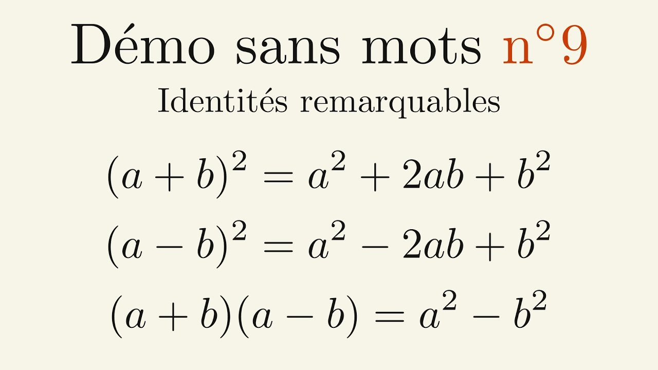 Identités remarquables – DSM#9