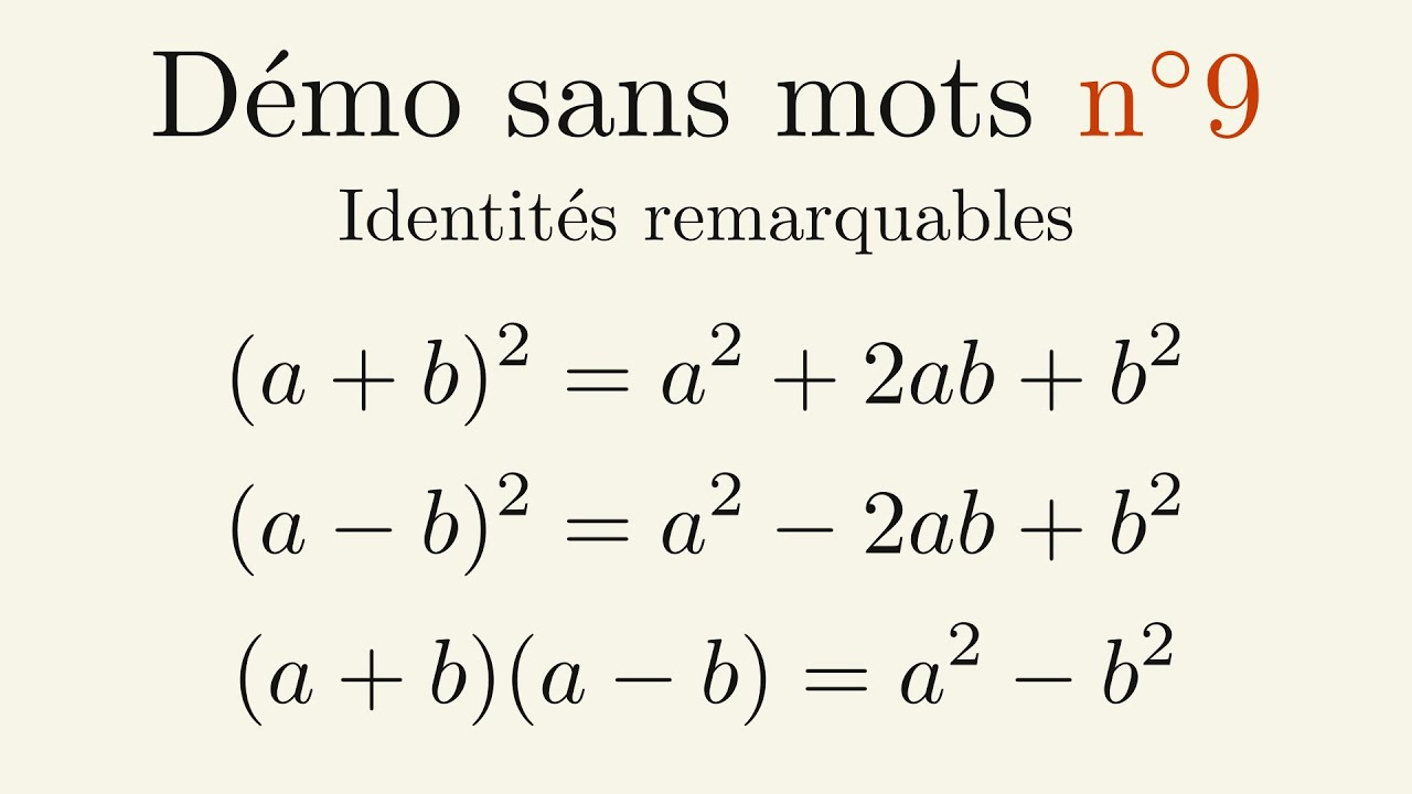Identit s Remarquables DSM 9 Coin Des Maths Identit s Remarquables DSM 9 Coin Des Maths